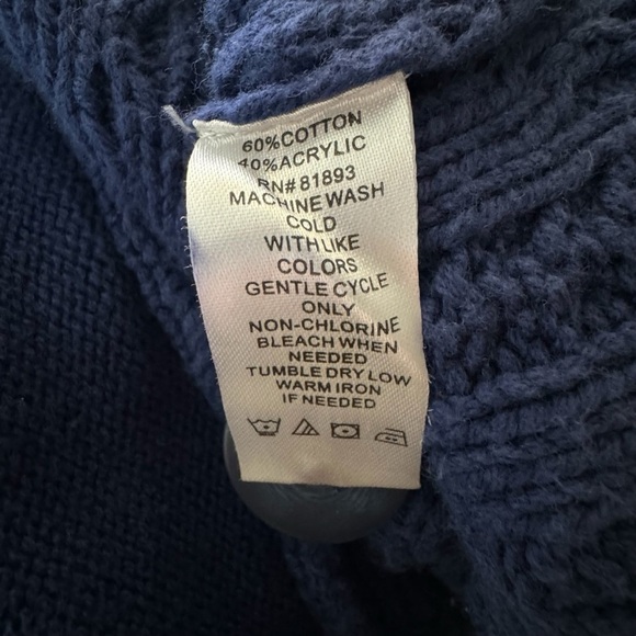 Denim & Co woman long cardigan button down sweater. Size 2X blue - Picture 7 of 7